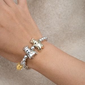 Folli Follie Chunky Silver & Gold Vintage Bracelet